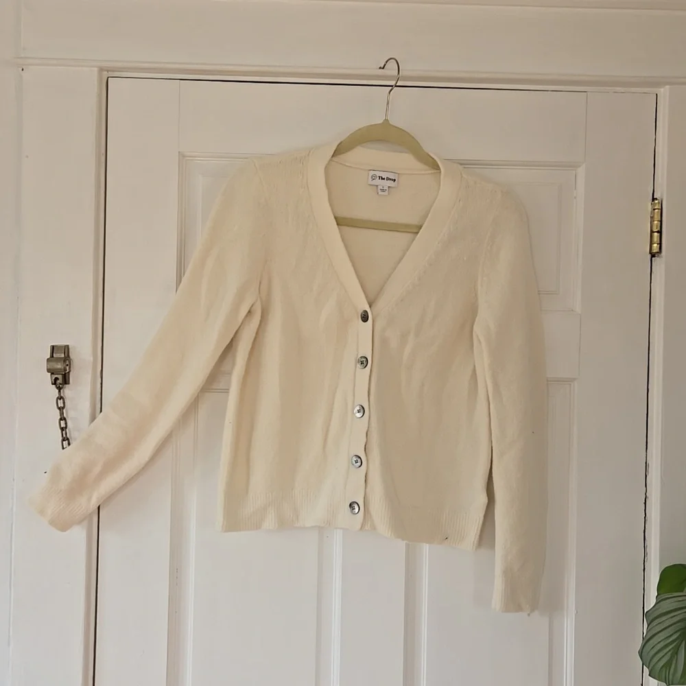 Francine V-Neck Button Front Cozy Cardigan - Picture 2 of 7